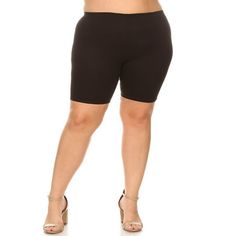 If you're looking for a comfortable and stylish pair of biker shorts, the MOA COLLECTION has got you covered. These shorts feature a high waist design with an elastic waistband, which provides a secure and comfortable fit for a variety of body types. Additionally, they come in plus sizes, so women of all shapes and sizes can enjoy the comfort and style of these shorts.MOA COLLECTION is committed to providing each customer with the highest standard of customer service. Product Description: Solid Moa Collection, Bottom Workout, Plus Size Shorts, Clothes Collection, All Shapes, Biker Shorts, Bike Shorts, Shorts With Pockets, Workout Leggings