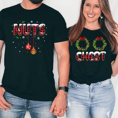 Couples Christmas Shirts Funny Chestnuts Xmas Tees Chest and - Etsy Couples Christmas Shirts, Christmas Shirts Funny, Couples Christmas, Christmas Punch, Xmas Tees, Couple Tees, 2023 Christmas, Funny Christmas Shirts, Funny Couples