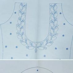 the front and back views of a sewing pattern