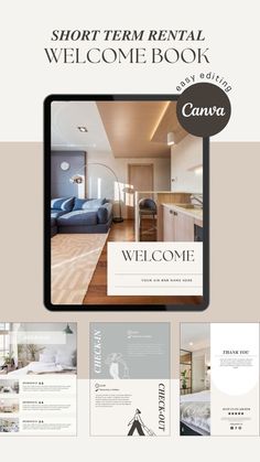 A professional and minimal welcome book design for your rental property. This is a stylish way to explain information to your guests and make your short-term rental business more professional and on-brand.

NDcreativesCo's template designs will help with the visuals and guidelines so you can focus on creating valuable content for your business. Social Media Page Design