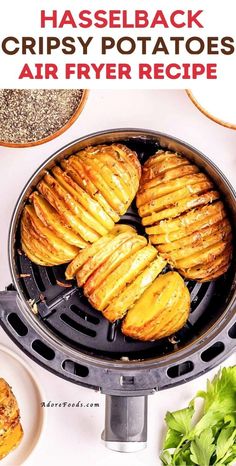 these crispy potatoes are ready to be cooked in the air fryer for dinner