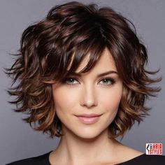 Wavey Hair Styles Short Natural, Shaggy Haircuts Medium Messy Bob, Wispy Hairstyles, Short Haircuts For Wavy Hair, Midi Haircut, Thick Wavy Haircuts, Bob Hair Cuts, Hairstyles For Thick Wavy Hair, Shaggy Bobs