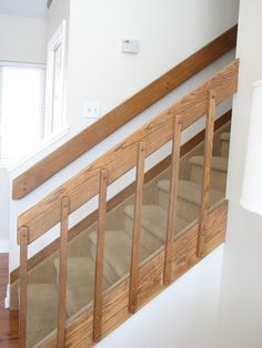 the stairs are made out of wood and have no railings