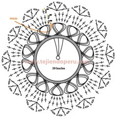 the diagram shows how to make a circular clock with numbers and arrows on it, as well