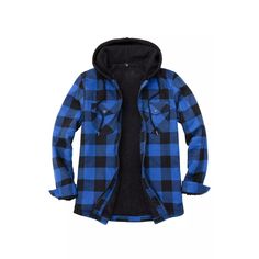 Men’s Sherpa Lined Full Zip Up Plaid Flannel Hooded Jacket | FlannelGo Winter Plaid Hooded Jacket With Pockets, Plaid Hooded Jacket With Pockets For Winter, Plaid Hooded Flannel Outerwear, Hooded Flannel Outerwear For Fall, Casual Hooded Flannel Shirt For Winter, Plaid Hooded Jacket For Winter Outdoors, Winter Plaid Hooded Jacket For Outdoor, Winter Outdoor Plaid Hooded Jacket, Plaid Hoodie For Winter Outdoor Activities