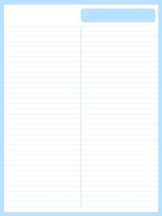 a blue and white lined paper with lines on the bottom, in front of a light blue background