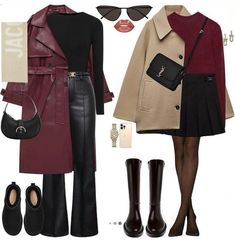 Bordeaux Outfit, Minimal Stil, Meeting Outfit, Plus Size Fall Outfit, Sophisticated Outfits, Outfit Layout, Autumn Fits, Winter Outfit Inspiration, Causual Outfits