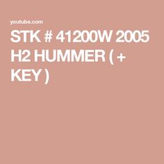 a pink background with white text that says stk 4, 200w 205 h2 hummer + key