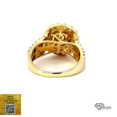 14K Gold 2.35 Carat Diamond Cluster/Flower Ring Available With These Specifications: Metal: 14K Gold Color: Yellow Weight: 7.3 Grams Stones: Diamond Shape: Round CTW: 2.35 Size: 7 1/2 (Can Be Resized To Any Size Needed) Gia Certified Yellow Gold Cluster Ring, Gia Certified Gold Cluster Jewelry, Gia Certified Yellow Gold Cluster Ring For Anniversary, Gia Certified Yellow Gold Anniversary Cluster Ring, Gia Certified Diamond Gold Cluster Ring, Gia Certified Gold Diamond Cluster Ring, Gia Certified Yellow Gold Diamond Ring, Gia Certified Gold Halo Ring, Yellow Gold Diamond Halo Ring Stamped 14k