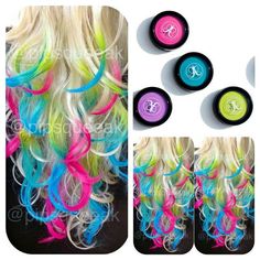 Hair chalk this is pretty Diy Hair Glitter, Bright Eyeshadow, Hair Glitter, Trendy Fashion Jewelry, Wild Hair, Haircut And Color