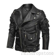 Fashion Men's Jacket Motorcycle Winter PU Leather Jacket Zip Casual Pocket Coat Color:Black Size:S-4XL Material: Faux Leather   Friendly Tips:  Photo color might be a little different from the actual product due to color display of different monitors. Please note this is in Asian sizing, smaller than western size e.g. UK, US, AU. Please check the measurements carefully before making a purchase. If you are not sure which size to buy, please provide height and weight, we will recommend a suitable Urban Leather Outerwear For Outdoor, Leather Biker Jacket With Flap Pockets For Winter, Leather Outerwear With Pockets For Urban Adventures, Leather Jacket For Urban Adventures In Fall, Urban Leather Jacket With Pockets For Fall, Fall Leather Jacket For Urban Adventures, Leather Long Sleeve Outerwear With Multiple Pockets, Leather Biker Jacket With Pockets For Outdoor, Moto Leather Outerwear With Pockets