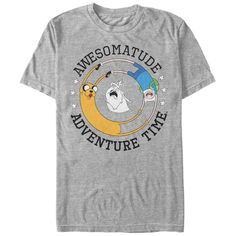 Adventure Time Men's - Awesomatude T Shirt #adventuretime Adventure Time Merchandise, Adventure Time Shirt, Poster Horror, Cute Graphics, Adventure Time Finn, Metal T Shirts, Athletic Clothing, Ice King, Cartoon Network Adventure Time