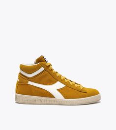 GAME L HIGH SUEDE WAXED Sporty sneakers - Gender neutral Retro High-top Sneakers With Boost Midsole, Retro Yellow High-top Sneakers With Rubber Sole, Sporty Suede High-top Sneakers With Gum Sole, Casual High-top Suede Sneakers With Rubber Heel Cap, Urban High-top Suede Sneakers With Gum Sole, Retro High-top Sneakers With Contrast Sole, Urban Suede High-top Sneakers With Gum Sole, Suede High-top Sneakers With Gum Sole, High-top Suede Sneakers With Rubber Heel Cap