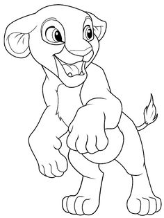 the lion cub from disney coloring pages