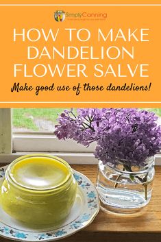 Put all of those dandelions to good use by making homemade dandelion flower salve with just a few simple ingredients! #SimplyCanning #DandelionFlowerSalve Making Salves, Edible Herbs, Homestead Diy, Homemade Medicine, Micro Farm, Folk Medicine