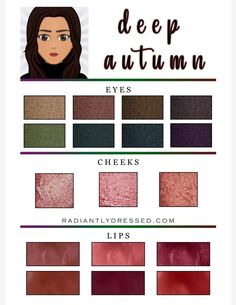 Autumn Eyeshadow, Soft Autumn Color Palette, Deep Winter Colors