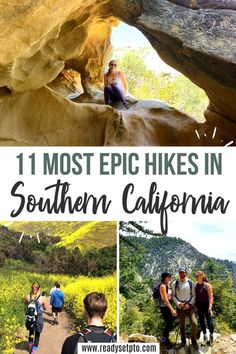 hikes in southern california with text overlay that reads 11 most epic hikes in southern california