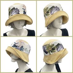 HANDMADE IN THE USAWear this lovely Eleanor cloche hat to a garden party, the horse races, or an afternoon wedding and you’ll appear just as chic as Mary on Downton Abbey in today’s 20s. Meticulously crafted with care, this wide brim linen hat - lined in soft cotton - offers effortless style without sacrificing comfort. Its full head coverage will protect you from the sun on a hot afternoon, and the pretty peony flower brooch adds a feminine touch. The flower is removable and can be worn elsewhe Adjustable Cloche Sun Hat For Spring, Adjustable Spring Cloche Sun Hat, Summer Cloche Sun Hat, One Size Fits Most, Chic Beige Hat For Garden Party, Chic Beige Garden Party Hat, Summer Wedding Cloche Hat, Spring Cloche Hat With Flat Brim, Chic Brimmed Cloche Hat For Spring, Chic Cloche Hat With Short Brim For Spring