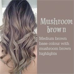 Hair Color 2017, Mushroom Brown, Brown Hair Balayage, Ombré Hair, Winter Hair Color, Brown Highlights, Hair Color And Cut, New Hair Colors