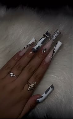 Cute Freestyle Nails, Grey Nails, Her Nails, Exotic Nails