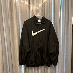 Xl Nike Windbreaker. Brand New Without Tags. Never Worn. Smoke Free Home. Fits Oversized And Cute. Send Me An Offer Nike Oversized Long Sleeve Outerwear, Nike Oversized Casual Outerwear, Oversized Long Sleeve Nike Outerwear, Home Fits, Nike Windbreaker, Nike Black, Send Me, Black Nikes, Nike Jacket