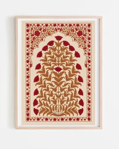 Mughal Pattern, Floral Prints, Living Room decor, Printable, Indian Vintage, Indian painting,Wall Art, Indian Folk Art, Digital Downloadable  The 'Mughal Pattern' digital print is perfect for your living room, bedroom, nursery or anywhere you want to add a pop of colours. Displaying print is a great way to brighten up your space and add a touch of personality. Simply download the art print files, print at home, OR print at your local print shop/ use an online service. The hardest part will be picking out a frame to house your new prints in! Once you have decided on some frames and their size, and printed your decor pieces you can enjoy the new addition to your walls. **After purchase checkout you will receive an on-screen confirmation and an email from Etsy that your order is ready for dow Indian Textile Patterns, Modern Folk Art Painting, Mughal Prints, Mughal Pattern, Mughal Motifs, Wall Art Indian, Indian Traditional Art, Folk Art Patterns, Mughal Art Paintings