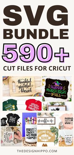 SVG Bundle 590+ cut files for Cricut and Silhouette Free Cricut Downloads, Silhouette Cameo Freebies, Free Lettering Worksheets, Cricut Project Ideas, Lettering Worksheets, Svg Pictures, Cricut Decals, Cricut Inspiration, Cricut Hacks