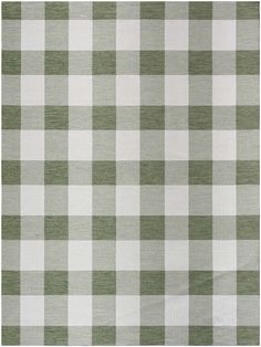 a green and white checkered table cloth