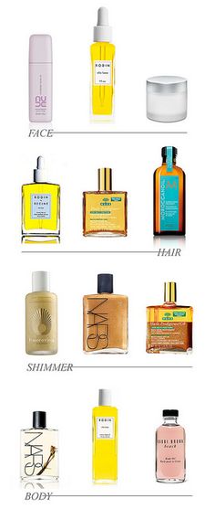 Beauty Oils // This is Glamorous. Beauty Oil, Beauty Must Haves, Beauty Favorites, Beauty Treatments, Beauty Essentials, Dressing Table