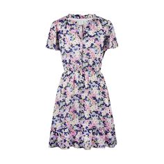 Light Pink Floral Print Tie V Neck A-line Dress Feminine A-line Floral Dress For Vacation, Casual A-line Floral Dress For Daywear, Floral Print A-line Fit And Flare Mini Dress, Floral Print A-line Mini Dress Fit And Flare, Feminine A-line Floral Dress For Daywear, Casual A-line Floral Dress, Feminine Flowy A-line Floral Dress, Colorful Boho Fashion, Butterfly Sleeve