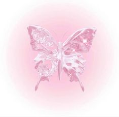 a pink and white butterfly on a light pink background with the word love written below it