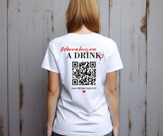 wanna buy me a drink QR Code shirt, personalized malle shirts, group shirts, party shirts best friend gift, jga girls trip shirts ◇Items will be printed and ready for shipping within 1-3 business days. After that, the delivery time of 2-4 working days begins. Important! Please note the current size tables. ◇We value the trust of our customers, so we ask you if something is wrong Please contact us first before leaving a bad review. We become one together Find solution :) .: 100% cotton .: Runs la Day Drinking Group Shirts, Mallorca Party, Coding Shirts, Trip Shirts, Girls Trip Shirts, Group Shirts, Drinking Shirts, Best Friend Gift, Travel Shirts