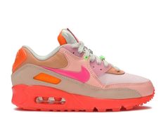 Wmns Air Max 90 'Platinum Crimson' - Nike - CT3449 600 - platinum crimson/hyper purple | Flight Club Nike Air Max 90 Colorful, Womens Air Max 90 Outfit Style, Colorful Sneakers Women, Womens Nikes, Latest Nike Shoes, Nike Shoes Women Fashion, Air Max 90 Women, Colorful Sneakers, Flight Club