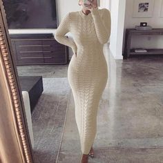 Great shopping ideas for Women's Winter Warm Cable Knitted Jumper Dress Ladies Long Maxi Sweater Dresses, Women's Dresses Black Bodycon Dress Long Sleeve, Woolen Dresses, Long Knit Sweater, Bodycon Sweater, Bodycon Sweater Dress, Cable Knit Sweater Dress, Long Knitted Dress, Sweater Maxi Dress, Winter Vest