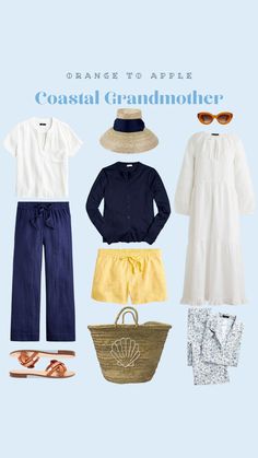 Grand Millennial Coastal, Rattan Style, Coastal Fashion, Sarah Flint, Grand Millennial, New Look Fashion, Coastal Grandmother, Summer Attire