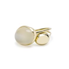 fine jewelry by blanca monrós gómez. a beautiful gold ring with a moonstone. perfectly pairs with our dome ring or carina band. Modern Gold Moonstone Rings, Adjustable Yellow Gold Moonstone Ring, Beautiful Gold Rings, Rings Rose Gold, Trio Ring, Handmade Fine Jewelry, Dome Ring, Animal Rings, 18k Gold Ring