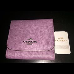 Authentic Coach Color-Block Small Wallet Color Is: Eggplant Multi New With Tags Elegant Purple Bifold Wallet, Elegant Purple Wallet For Gift, Purple Rectangular Wallet With Interior Card Slots, Purple Rfid Blocking Wallets For Travel, Purple Rfid Blocking Wallet For Travel, Purple Rfid-blocking Travel Wallet, Purple Rfid Blocking Travel Wallet, Purple Wallet With Interior Card Slots Gift, Purple Wallets With Interior Card Slots Gift