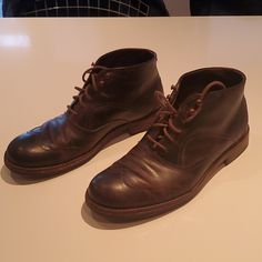 Stylish Used Brown Leather Boots By Wolverine Wolverine 1000, Vintage Leather Boots, Wolverine 1000 Mile, Brown Leather Boots, Vintage Leather, Leather Boots, Brown Leather, Men's Shoes, Shoe Boots