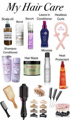 Hair Care Accessories, Hair Care Products For Straight Hair, Hair Products For Straight Hair, Products For Straight Hair, Hair Must Haves, Hair Care Ideas, Hair And Skin Vitamins