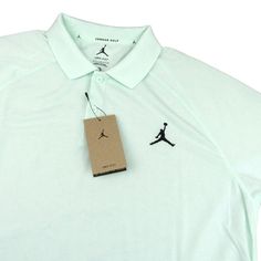 Price Is Firm - No Offers Please - Thank You Jordan Dri-Fit Sport Men's Golf Polo Shirt Mint Green Style Code - Dz0540-394 Men's Size Large New With Tags - Measurements: Chest/Bust (Pit To Pit) - 22 Inches Length - 30 Inches Thank You Sporty Nike Tops For Golf, Casual Nike Golf Tops, Sport Golf, Green Style, Golf Sport, Mens Golf, Golf Polo Shirts, Sport Man, Golf Polo