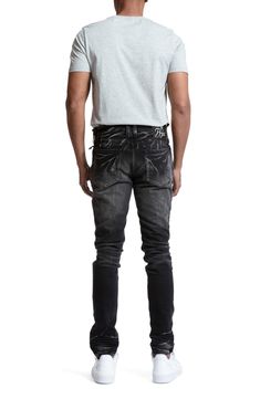 Stretch-cotton denim offers a flexible fit in faded streetwear jeans with a versatile vibe. Zip fly with button closure 99% cotton, 1% elastane Machine wash, tumble dry Imported Urban Washed Black Jeans With Five Pockets, Streetwear Jeans, Fit In, Stretch Jeans, Stretch Cotton, Sweatpants, Nordstrom, Street Wear, Pants