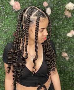 coi leray braids Coo Leray Braids Short, Jumbo Coi Leray Braids With Curls, Large Coi Leray Braids, Coi Lorey Hair Braids, Coi Larey Braids, Coi Leray Braids Parting, Corey Leray Braids, Cori Leroy Braids, Koi Leray Braids