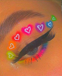 Tatuaje Hello Kitty, Make Up Diy, Kidcore Aesthetic, Indie Makeup, Pride Makeup