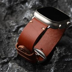 Band Material Type: Leather Band Length: 20cm Clasp Type: buckle Item Type: Watchbands Condition: New with tags Leather Band, Watch Bands, Apple Watch, Leather Straps, Buckle, Band, Tags, Silver, Leather