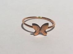 Fast Processing Time: It will take me 1 -3 days to ship out your item. Wire diameter: 1mm Material: 14k gold filled; 14K Rose gold filled; Sterling silver Rose gold filled ring may have a YELLOW soldering spot. Dainty Butterfly Charm Rings, Dainty Butterfly Rings With Charm, Dainty Rings With Butterfly Charm, Minimalist Butterfly Ring As A Gift, Minimalist Butterfly Ring As Gift, Minimalist Butterfly Ring For Gift, 14k Gold Butterfly Ring, Adjustable Gold-colored Sterling Silver Butterfly Ring, Dainty Rose Gold Butterfly Open Ring