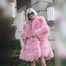 100cm Luxury Pink Genuine Fox Fur Outerwear Winter Warm Long Coat Women Overcoat | eBay Vintage Floral Print Dress, Professional Group, Fashion Purple, Long Winter Coats, Long Coat Women, Mink Fur Coat, Women Overcoat, Blue Coats, Vintage Floral Print