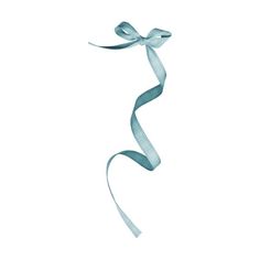 a blue ribbon with a bow on the end is shown in front of a white background