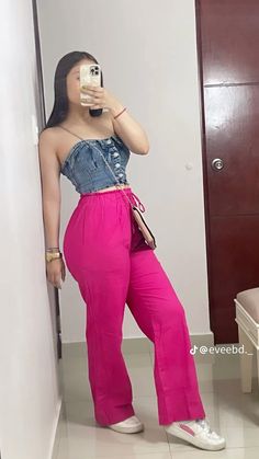 Neon Pink Outfit, Cute Baddie Outfits, 30 Outfits, Outfit Mujer, Shein Outfits, Basic Wear, Night Out Outfit, Curvy Outfits