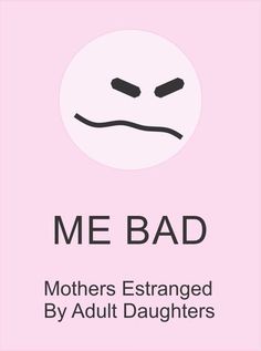 a pink poster with the words me bad and an emoticive smiley face on it