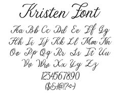 Kristen Font SVG, Handwritten Font SVG, Cursive Font SVG, Handwritten, Digital Download, Font Bundle, Anniversary Font Svg, Script Font ttf Medical Font Style, Anniversary Font, Cute Letter Fonts, Best Cursive Fonts, Hand Lettering Alphabet Fonts, Lettering Styles Alphabet, Lettering Guide